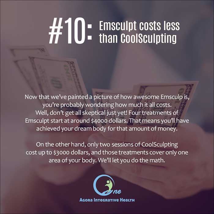 EMSCULPT Costs Less than CoolSculpting